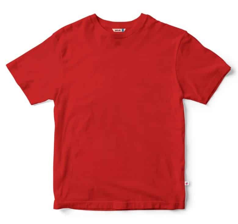 Red Plain Round Neck T-shirt - Inkholic