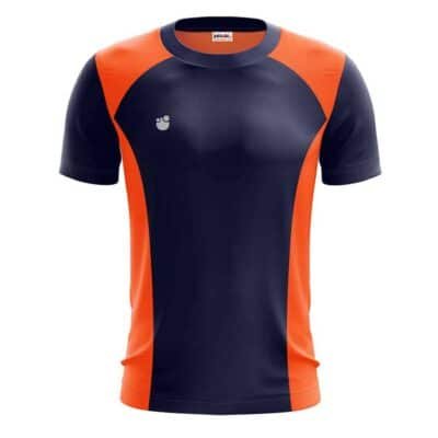 orange navy block jersey