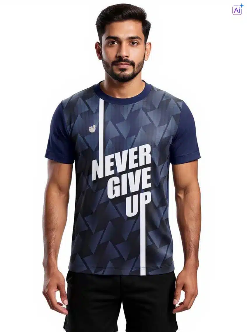 Round Neck Sports Jersey T-shirt INK1400